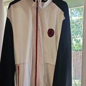 Jordan White and Black Lightweight Jacket